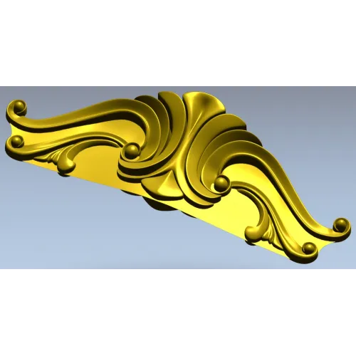 Акантовый картуш "Вента" - 3D модель STL для ЧПУ