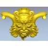 Маскарон "Лик лесного духа" - 3D модель в формате STL для ЧПУ