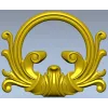 Rococo Acanthus Cartouche 3D STL for CNC
