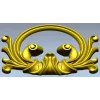 Rococo Acanthus Cartouche 3D STL for CNC