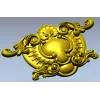 Rococo Cartouche STL for CNC Router - Ornamental Central Panel
