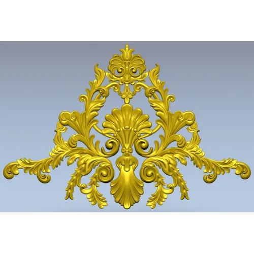 Картуш в стиле рококо - 3D модель STL для ЧПУ