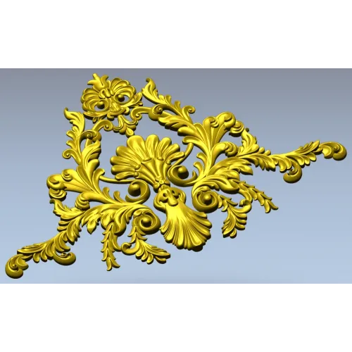 Картуш в стиле рококо - 3D модель STL для ЧПУ