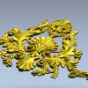 Картуш в стиле рококо - 3D модель STL для ЧПУ