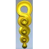 S-Rosette Vertical Applique STL