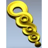 S-Rosette Vertical Applique STL