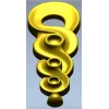 S-Rosette Vertical Applique STL