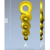 S-Rosette Vertical Applique STL