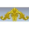 Acanthus Shell Cartouche - STL 3D model for CNC relief milling
