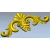 Acanthus Shell Cartouche - STL 3D model for CNC relief milling