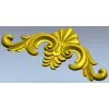 Acanthus Shell Cartouche - STL 3D model for CNC relief milling