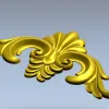 Acanthus Shell Cartouche - STL 3D model for CNC relief milling