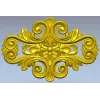 Rococo Floral Cartouche STL 3D Model for CNC