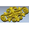 Rococo Floral Cartouche STL 3D Model for CNC