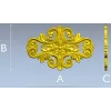 Rococo Floral Cartouche STL 3D Model for CNC