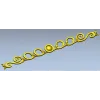 Горизонтальная декоративная лента с медальоном - 3D модель STL для ЧПУ