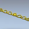 Горизонтальная декоративная лента с медальоном - 3D модель STL для ЧПУ