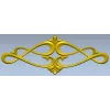 Rococo Scroll Applique STL for CNC