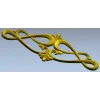Rococo Scroll Applique STL for CNC