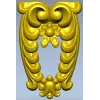Laurel Crest Cartouche - STL 3D Model for CNC
