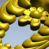 Laurel Crest Cartouche - STL 3D Model for CNC