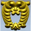 Laurel Crest Cartouche - STL 3D Model for CNC