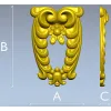Laurel Crest Cartouche - STL 3D Model for CNC