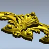 Декоративный картуш в стиле рококо - 3D модель STL для ЧПУ