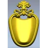 Rococo Shield Cartouche STL 3D Model for CNC