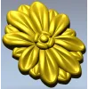 Резная цветочная розетка - 3D модель STL для ЧПУ