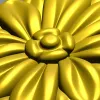 Резная цветочная розетка - 3D модель STL для ЧПУ