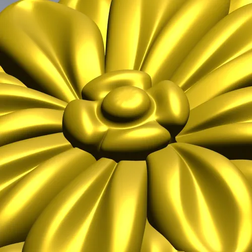 Резная цветочная розетка - 3D модель STL для ЧПУ