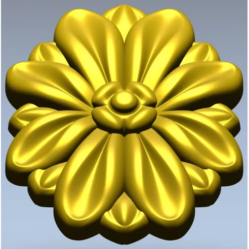 Резная цветочная розетка - 3D модель STL для ЧПУ