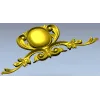 Baroque Oval Cartouche - 3D STL Model for CNC Relief