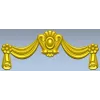 Regal Swag Cartouche - STL 3D model for CNC milling