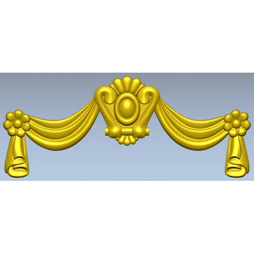 Regal Swag Cartouche - STL 3D model for CNC milling