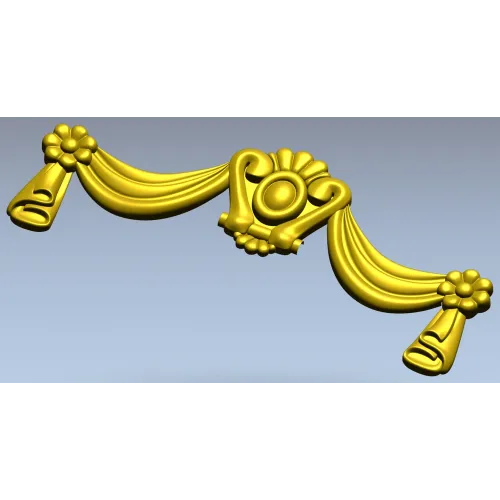 Regal Swag Cartouche - STL 3D model for CNC milling