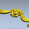 Regal Swag Cartouche - STL 3D model for CNC milling