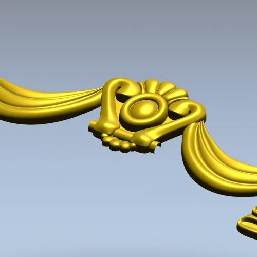 Regal Swag Cartouche - STL 3D model for CNC milling