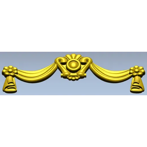 Regal Swag Cartouche - STL 3D model for CNC milling