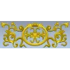 Рельефная классическая розетка-виньетка STL для ЧПУ
