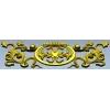 Рельефная классическая розетка-виньетка STL для ЧПУ