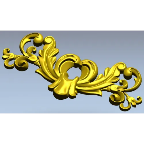 Декоративный картуш в стиле барокко - 3D модель в формате STL для ЧПУ