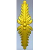 Vertical Acanthus Applique - STL 3D model for CNC