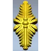 Vertical Acanthus Applique - STL 3D model for CNC
