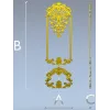Вертикальная декоративная панель "Картуш Ла Роза" - STL для ЧПУ