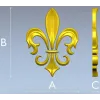 Fleur-de-lis - рельефная лилия в формате STL для ЧПУ