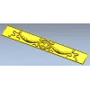 Classical Laurel Ribbon Panel STL for CNC