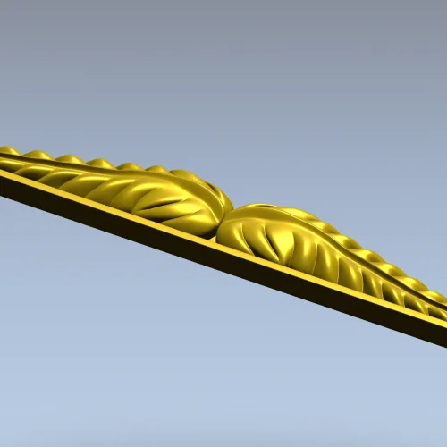 Лавровый орнамент - 3D STL модель для ЧПУ