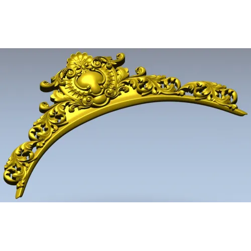 Baroque Acanthus Crest STL for CNC